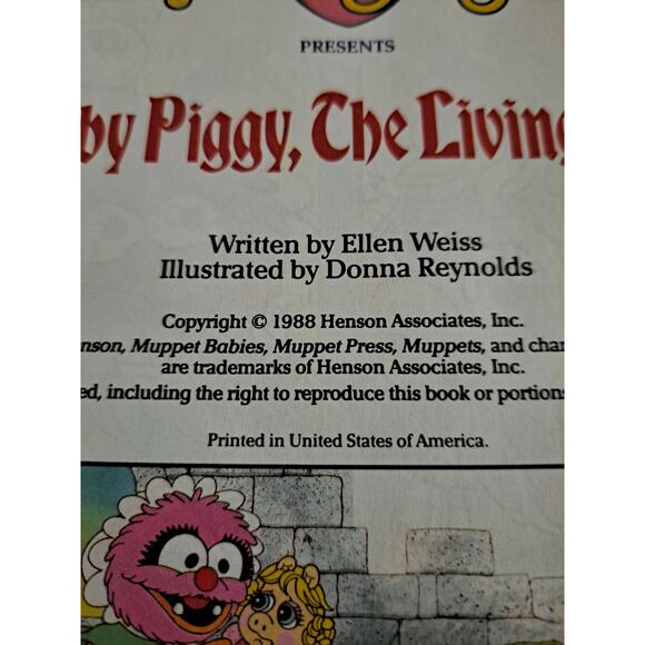 Complete Set 1988 3 McDonalds Muppet Babies Kermit Miss Piggy Fozzie Books - Picture 4 of 6